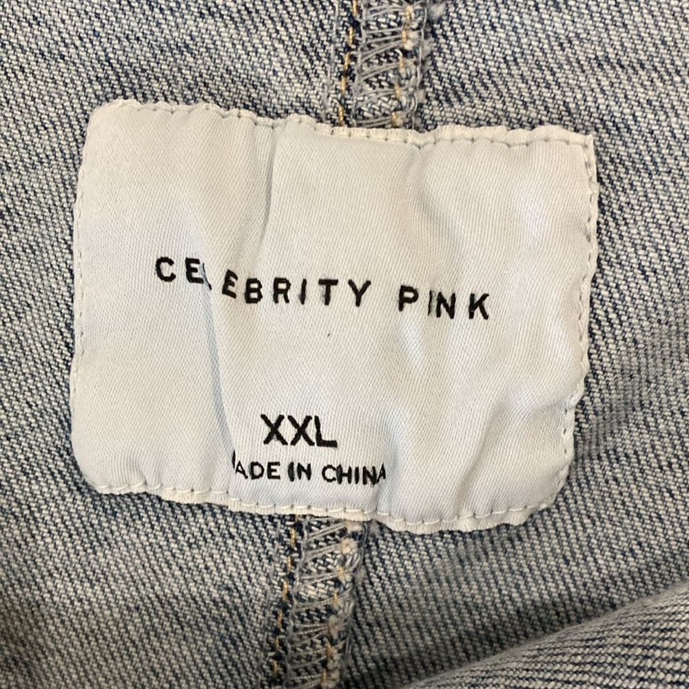 Denim overall Dress, Skirtall XXL. Celebrity Pink, - Picture 4 of 11